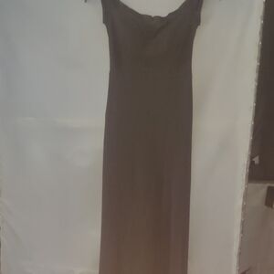 Windsor Black Spaghetti Strap Slip Maxi Dress